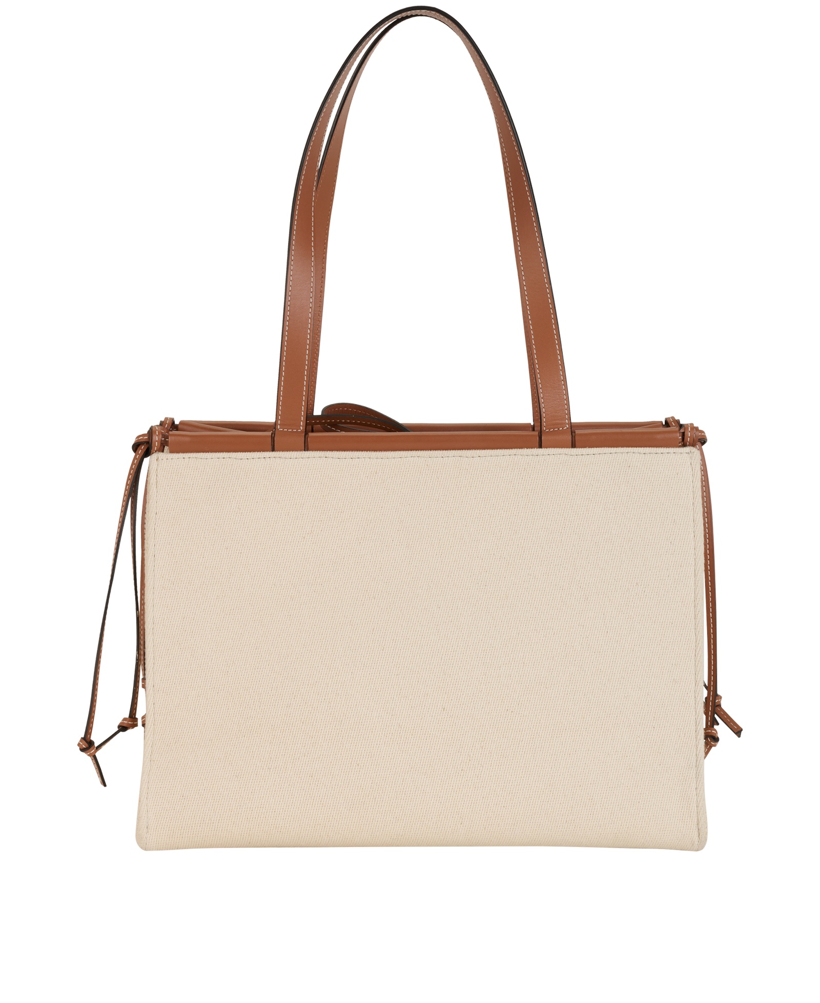 Large Cushion, &pound;480, Handbags, Cream, Canvas, Back view